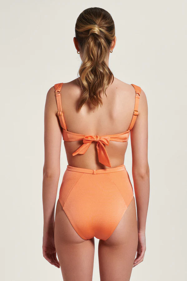 Seashell Bandeau Bikini Set Orange