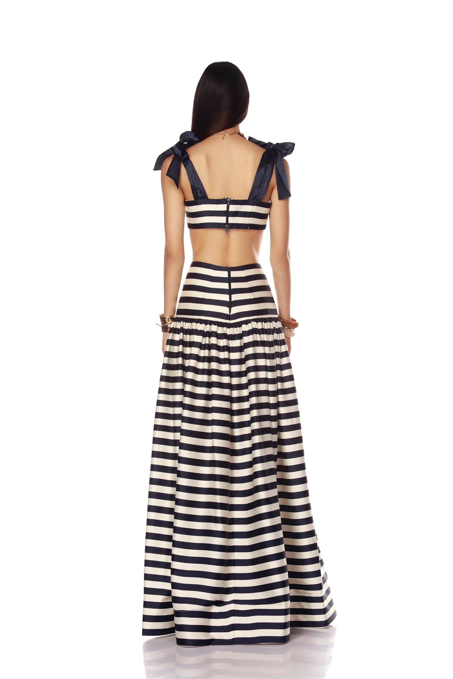 Quinn Striped Top and Striped Maxi Skirt