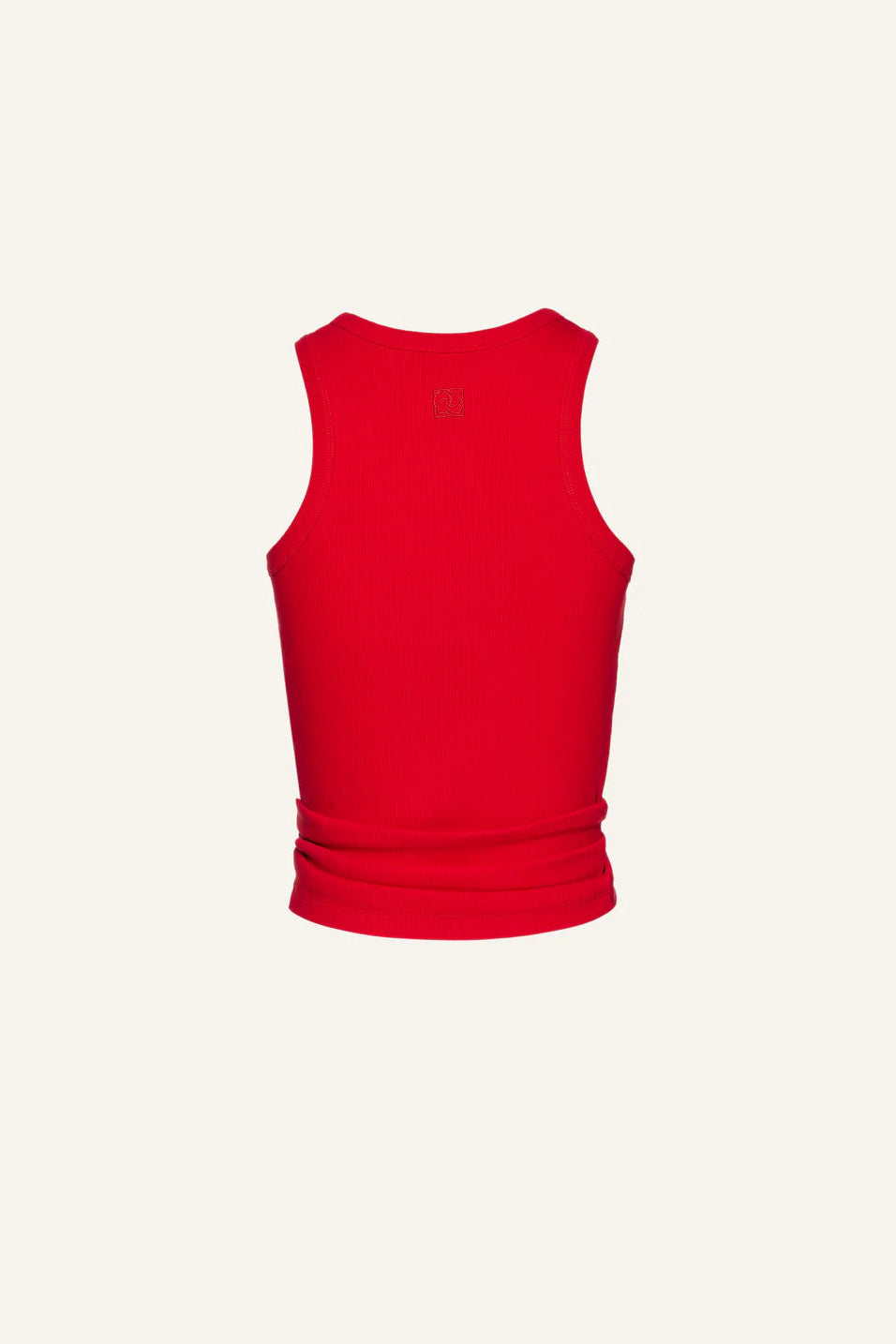 Knotted Tank Top in Red