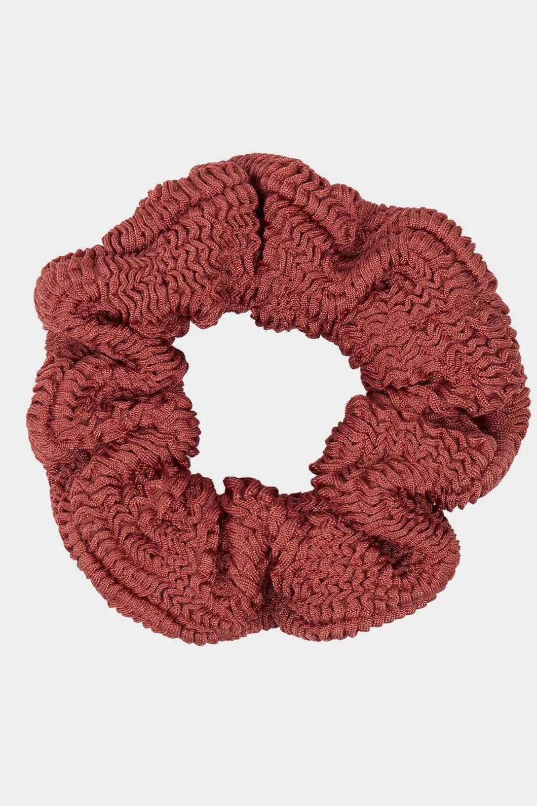 Hair Scrunchie Metallic Rosewood