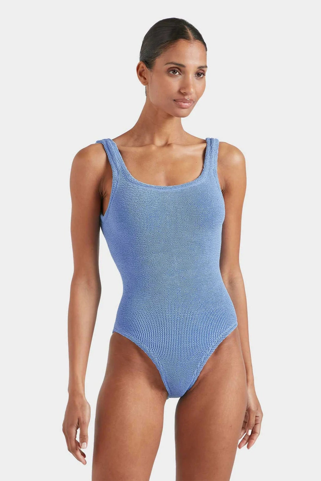 Square Neck Swim Cornflow