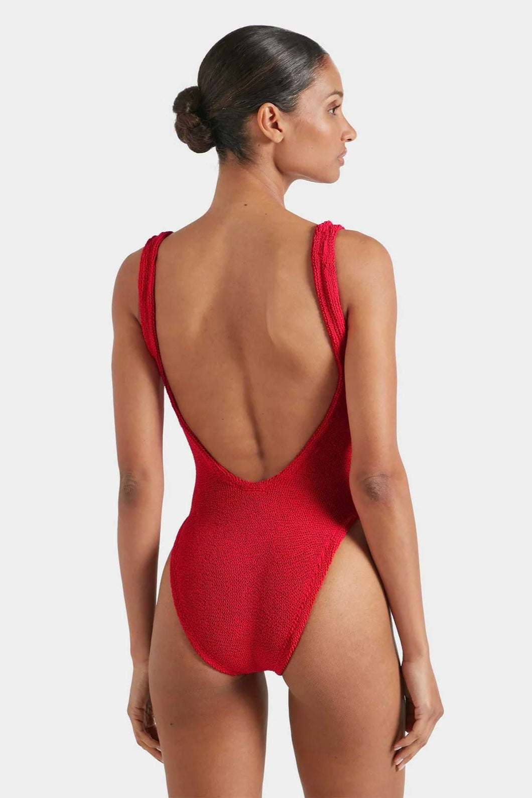 Square Neck Swim Red
