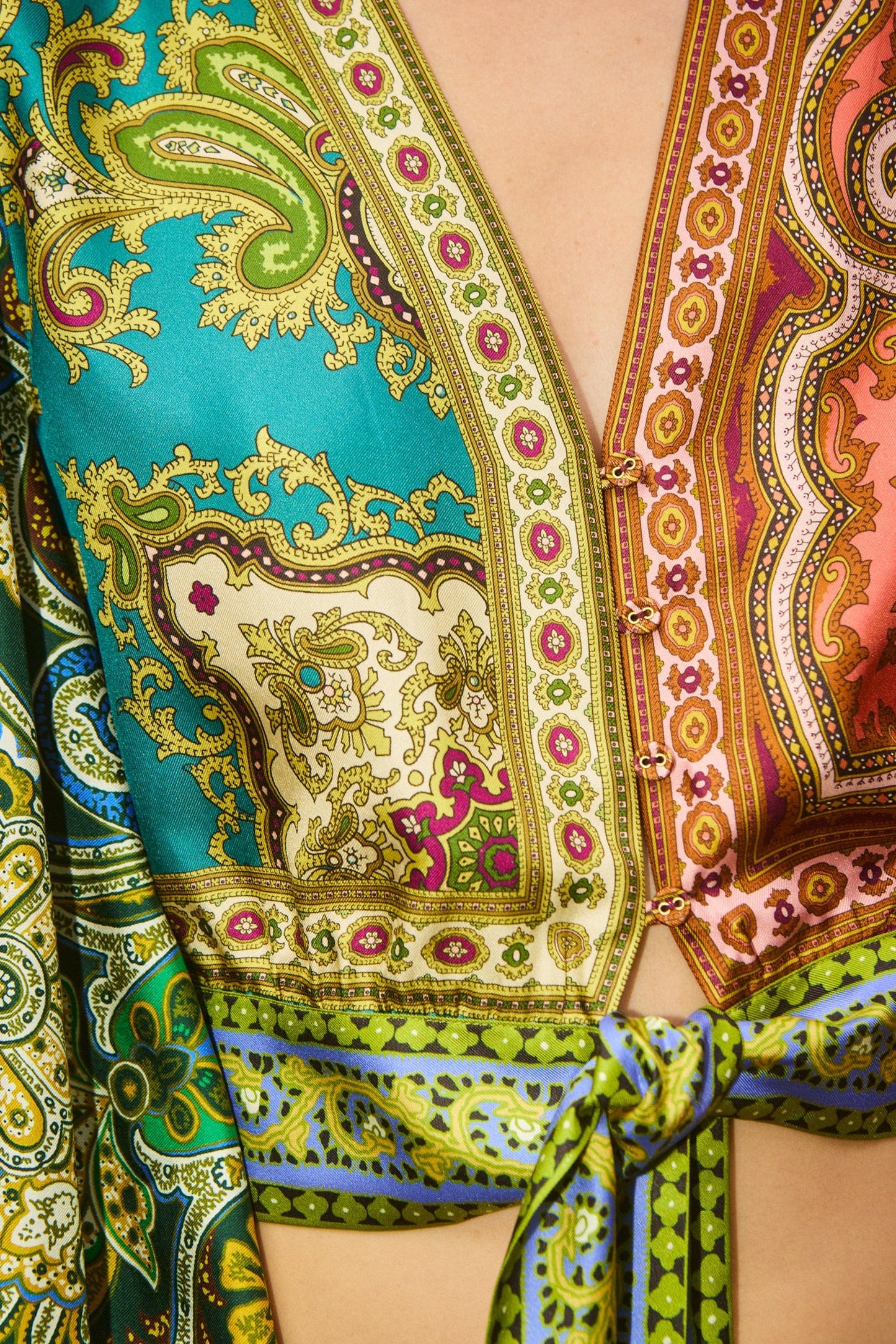 Clemanza Silk Blouse & Pant Set