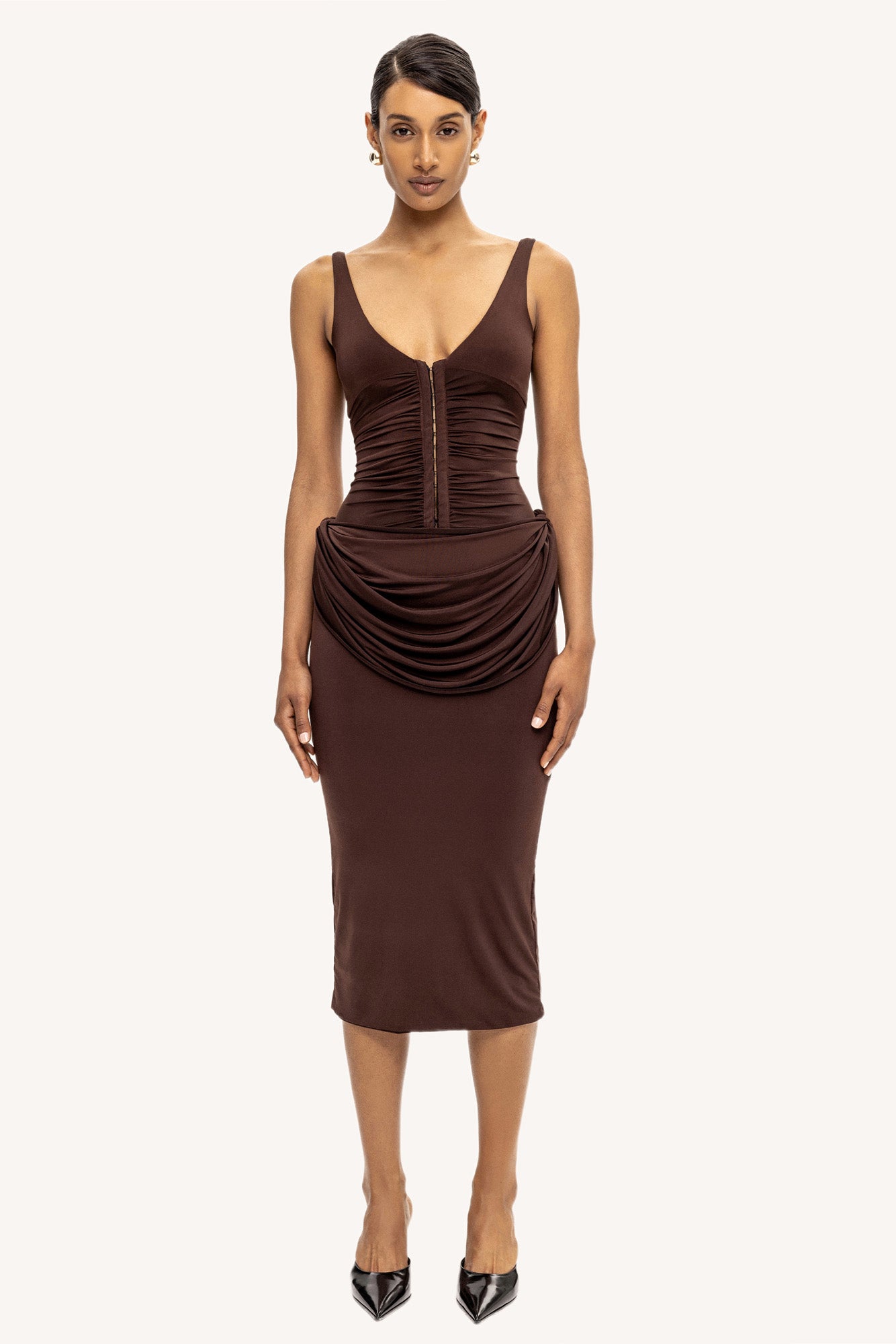 Reina Dress Marrone